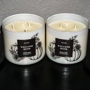 BBW Welcome Home Candles x2